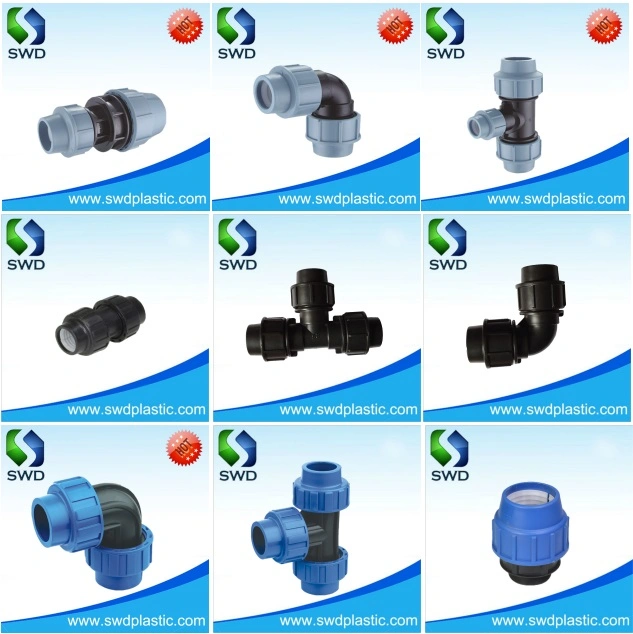 Plastic Pipe Fitting PP Plug Fitting Compression End Cap